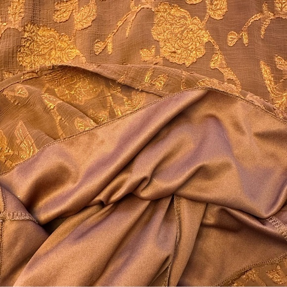 Gauze Floral Patterned Boho 3/4 Sleeve Mini Dress Girls - Picture 10 of 12